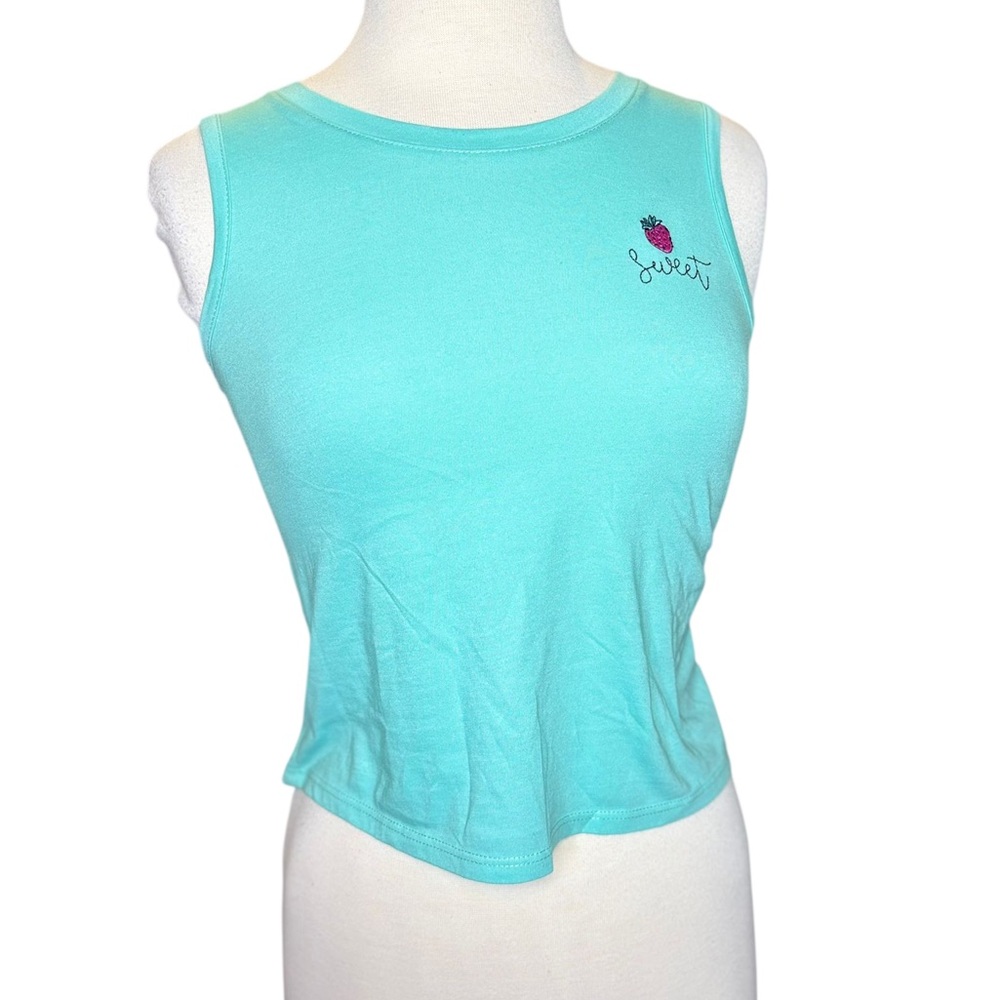Tilly's Aqua Sleeveless Tank Top